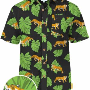 Tigers Black High Quality Hawaiian Shirt  - Thelegend59