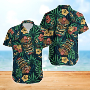 Tiki Colorful Awesome Hawaiian Shirt  - Thelegend59