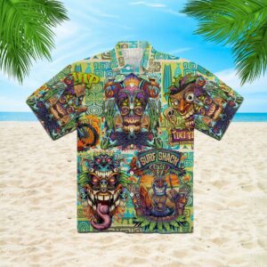 Tiki Creature Tantrum Hawaiian Shirt  - Thelegend59