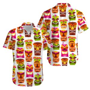 Tiki Funny Aloha Hawaiian Shirt  - Thelegend59