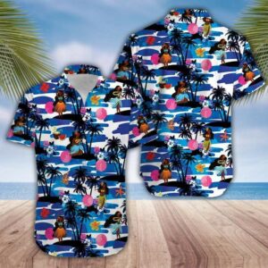 Tiki Hula Girl Dancing Unisex Hawaiian Shirts  - Thelegend59