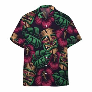 Tiki Mask Hawaiian Shirt  - Thelegend59