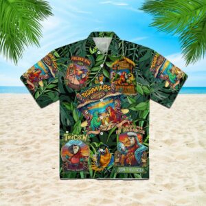 Tiki Parrot Hawaiian Shirt - Unisex - Full Size - Adult - Colorful -  - Thelegend59