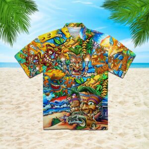 Tiki Tiki Funny Hawaiian Shirt  - Thelegend59