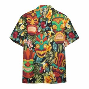 Tiki Tiki Head Hawaiian Shirt  - Thelegend59