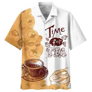 Time For Tea Coffee Hawaiian Shirt  - Thelegend59