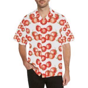 Tomato Water Color Pattern Men'S All Over Print Hawaiian Shirt  - Thelegend59