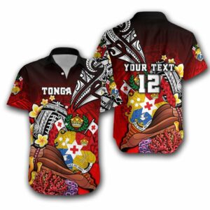 Tonga Rugby Hawaiian Shirt N Ocean World Style  - Thelegend59