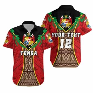 Tonga Rugby Hawaiian Shirt Style Gown  - Thelegend59