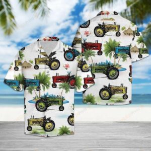 Tractor Colorful Nice Design Hawaiian Shirt  - Thelegend59