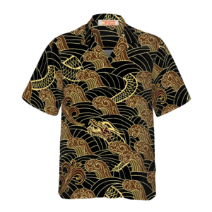 Traditional Dragon Pattern Hawaiian Shirt - For Men And Women - Kids  - Thelegend59