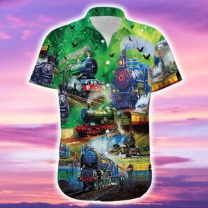 Train Life Is A Journey Enjoy The Ride Unisex Hawaiian Shirts  - Thelegend59