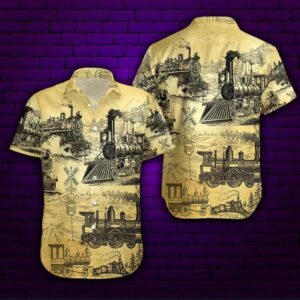 Trains On The Railway Of History Hawaiian Shirt  - Thelegend59