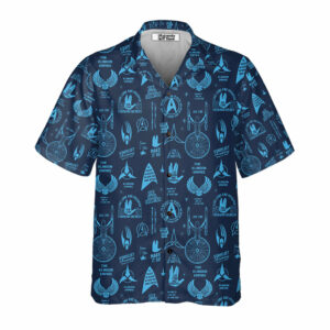Trekkie Star Trek Pattern Hawaiian Shirt - For Men And Women - Kids  - Thelegend59