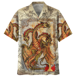 Trippy Dragon Hawaiian Shirt  - Thelegend59