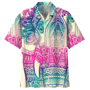 Trippy Elephant Hawaiian Shirt  - Thelegend59