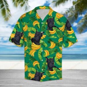 Tropical Banana Great Dane Green Unique Design Hawaiian Shirt  - Thelegend59