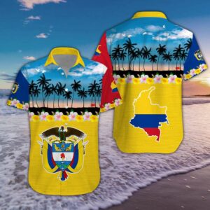 Tropical Beach Colombia Aloha Hawaiian Shirts  - Thelegend59
