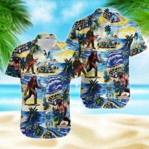 Tropical Bigfoot On Hawaii Vacation Hawaiian Aloha Hawaiian Shirtss  - Thelegend59