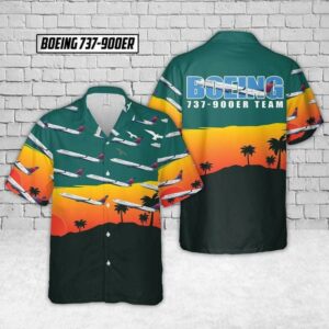Tropical Delta Boeing 737-900Er Hawaiian Aloha Hawaiian Shirtss  - Thelegend59