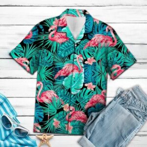 Tropical Flamingo Multicolor Unique Design Hawaiian Shirt  - Thelegend59