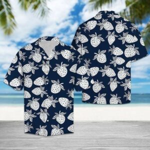 Tropical Fruit Strawberry Hawaiian Aloha Hawaiian Shirtss  - Thelegend59