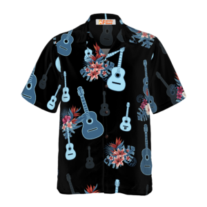 Tropical Guitar & Leaves Hawaiian Shirt - For Men And Women - Kids  - Thelegend59