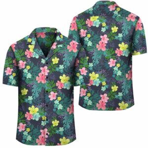 Tropical Hibiscus Hawaiian Shirt  - Thelegend59