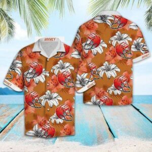 Tropical Hockey Lover Hawaiian Aloha Hawaiian Shirtss  - Thelegend59