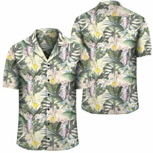 Tropical Jungle Parrots And Flamingos Hawaiian Shirt  - Thelegend59