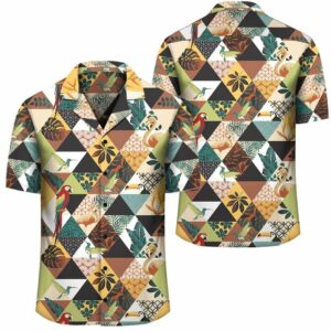 Tropical Jungle Parrots And Flamingos Pattern Hawaiian Shirt  - Thelegend59