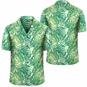 Tropical Leaves Jungle Monstera Leaf Hawaiian Shirt  - Thelegend59