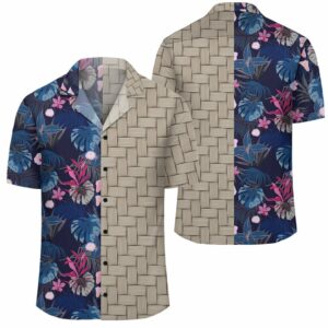 Tropical Palm Tree And Flower Lauhala Moiety Hawaiian Shirt  - Thelegend59