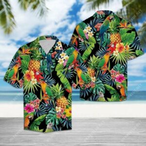 Tropical Parrot All Over Printed Hawaiian Shirt  - Thelegend59