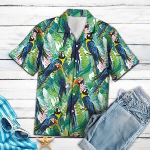 Tropical Parrot Green Nice Design Hawaiian Shirt  - Thelegend59