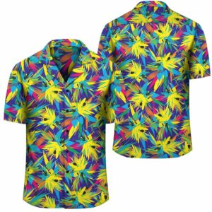Tropical Pattern Mix Hawaiian Shirt  - Thelegend59
