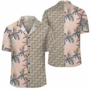 Tropical Pattern Pink Lauhala Moiety Hawaiian Shirt  - Thelegend59