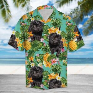 Tropical Pineapple Affenpinscher Multicolor Amazing Design Hawaiian Shirt  - Thelegend59