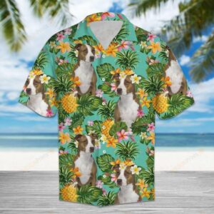Tropical Pineapple American Pit Bull Terrier Multicolor Unique Design Hawaiian Shirt  - Thelegend59