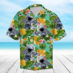 Tropical Pineapple Astronaut Colorful Amazing Design Hawaiian Shirt  - Thelegend59
