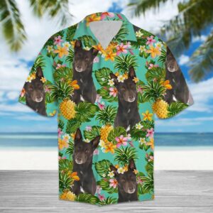 Tropical Pineapple Australian Kelpie Green Awesome Design Hawaiian Shirt  - Thelegend59