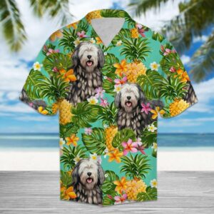 Tropical Pineapple Bergamasco Green Nice Design Hawaiian Shirt  - Thelegend59
