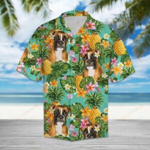 Tropical Pineapple Boxer Multicolor Best Design Hawaiian Shirt  - Thelegend59