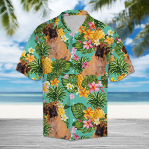 Tropical Pineapple Bullmastiff Hawaiian Shirt  - Thelegend59