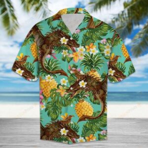 Tropical Pineapple Dragon Multicolor Unique Design Hawaiian Shirt  - Thelegend59