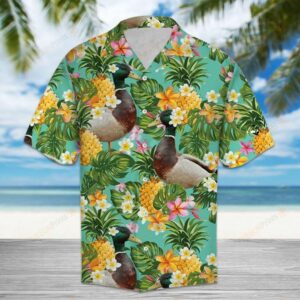 Tropical Pineapple Duck Multicolor Amazing Design Hawaiian Shirt  - Thelegend59