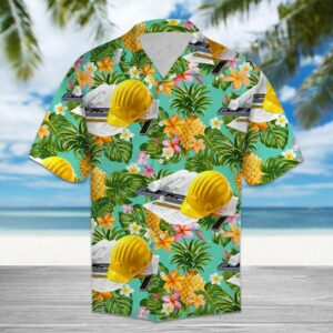 Tropical Pineapple Engineer Multicolor Awesome Design Hawaiian Shirt  - Thelegend59