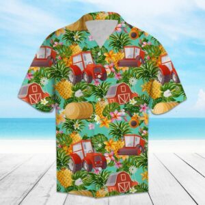 Tropical Pineapple Farmer Colorful Nice Design Hawaiian Shirt  - Thelegend59