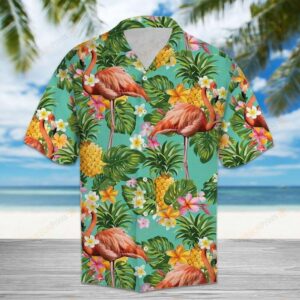 Tropical Pineapple Flamingo Multicolor Unique Design Hawaiian Shirt  - Thelegend59