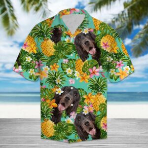 Tropical Pineapple Gordon Setter Green Amazing Design Hawaiian Shirt  - Thelegend59